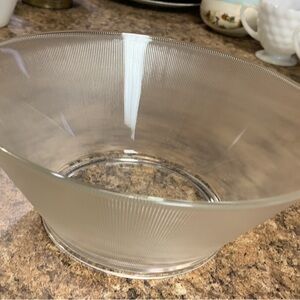 Elegant Clear Glass Bowl